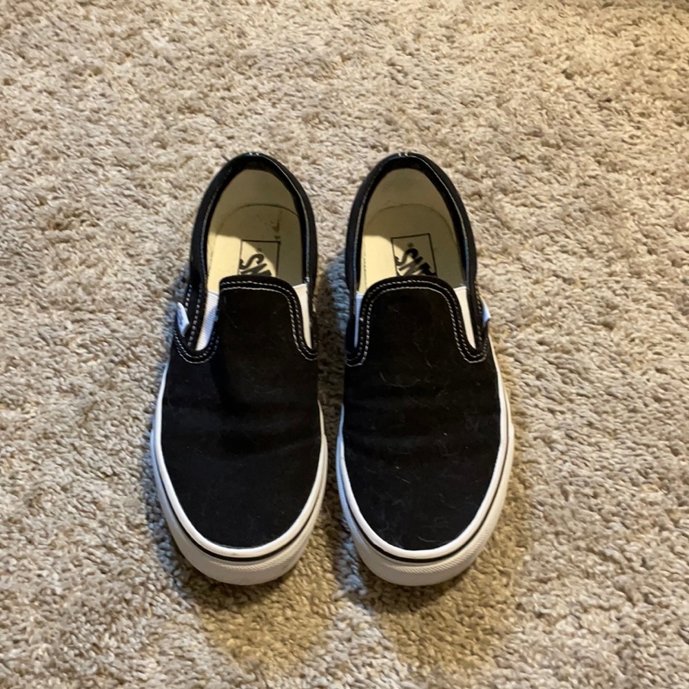 Black Slip On Vans